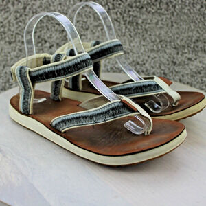 Teva Original Ombre Sandals Womens 8 Gray White 1010329